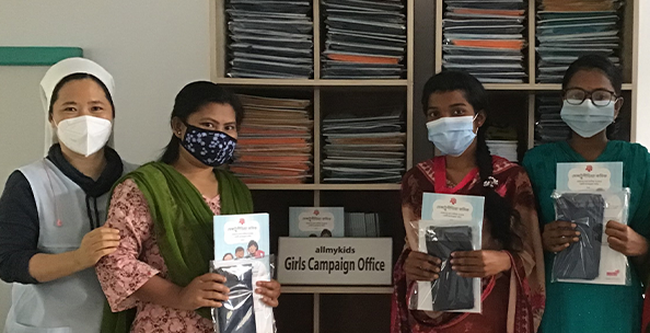 방글라데시 면생리대 캠페인 시행